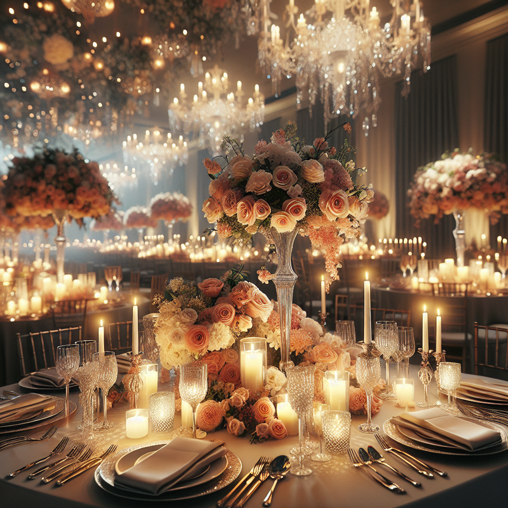 Dekoracje sali weselnej